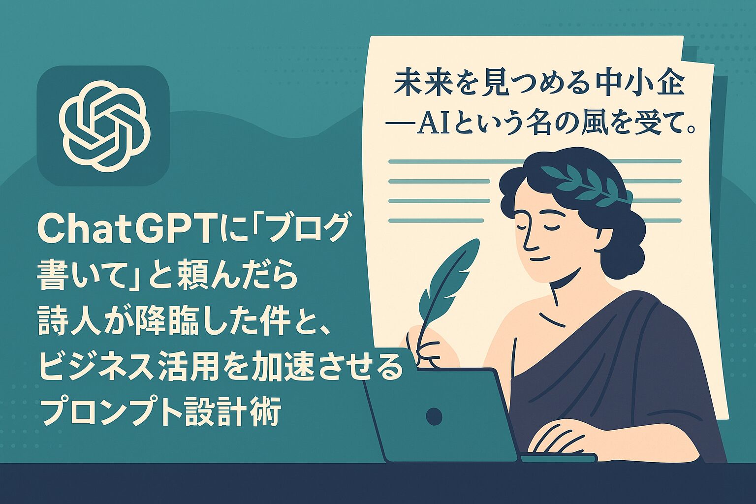 ChatGPTに「ブログ書いて」と頼んだら詩人が降臨した件と、ビジネス活用を加速させるプロンプト設計術